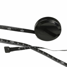 Inch Soft Fashion Black Retractable Fabric Tape Measure